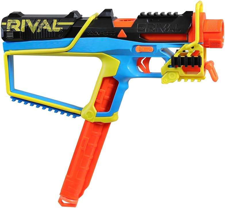Nerf Rival Mirage XXIV-800 Blaster, 10 Nerf Rival Accu-Rounds, 2 Ways to Load, 8 Round Removable Magazine, Pump Action Priming, Gifts for Teens - Image 14