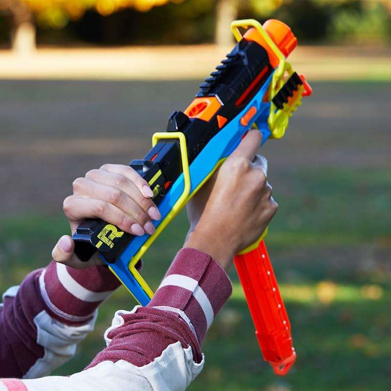 Nerf Rival Mirage XXIV-800 Blaster, 10 Nerf Rival Accu-Rounds, 2 Ways to Load, 8 Round Removable Magazine, Pump Action Priming, Gifts for Teens - Image 5