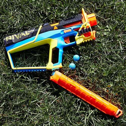 Nerf Rival Mirage XXIV-800 Blaster, 10 Nerf Rival Accu-Rounds, 2 Ways to Load, 8 Round Removable Magazine, Pump Action Priming, Gifts for Teens - Image 6