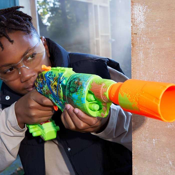NERF Zombie Driller Dart Blaster, 16 Nerf Elite Darts, Rotating 5 Dart Cylinder, Removable Scope, Outdoor Games, Ages 8+ - Image 11