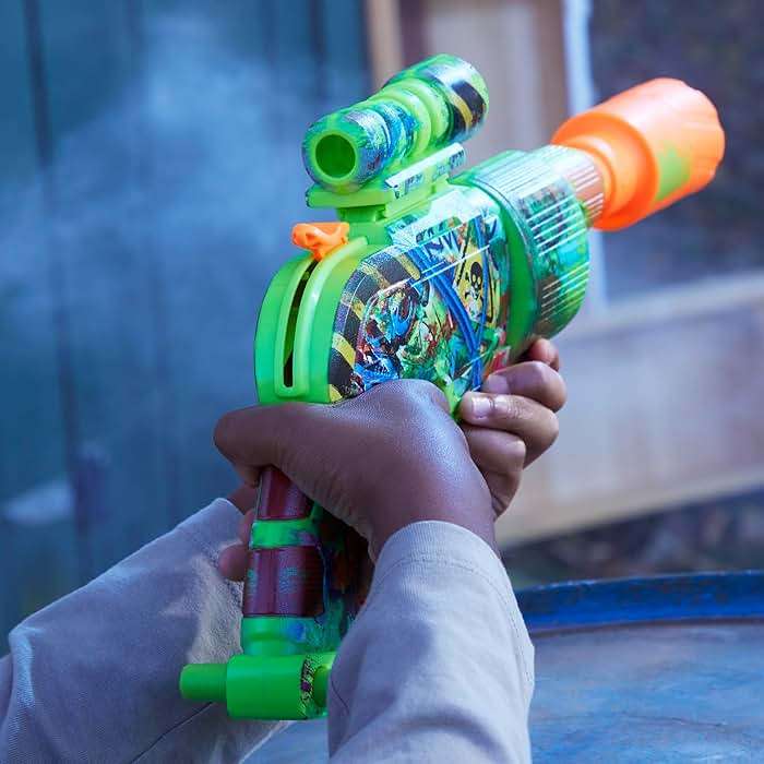 NERF Zombie Driller Dart Blaster, 16 Nerf Elite Darts, Rotating 5 Dart Cylinder, Removable Scope, Outdoor Games, Ages 8+ - Image 5