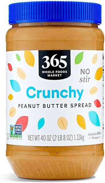 365 by Whole Foods Market, Crunchy Peanut Butter Spread, No Stir, 40 Ounce - Image 1