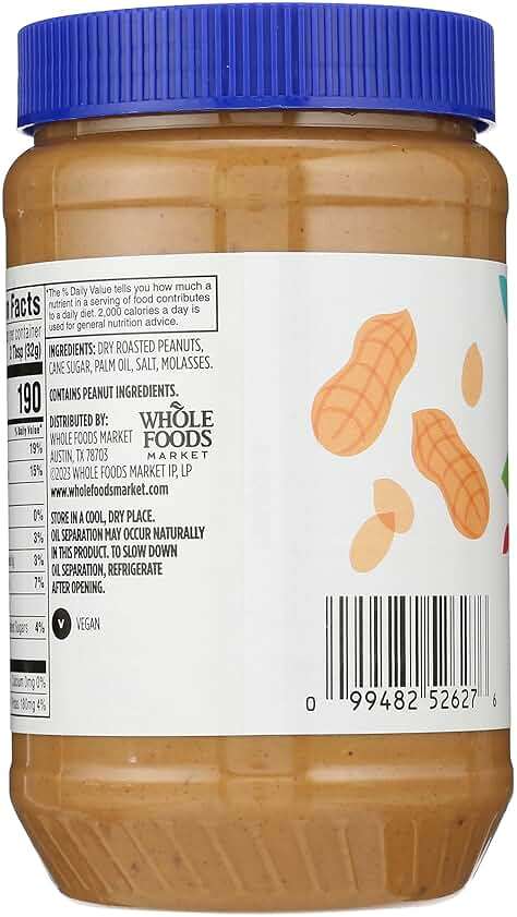 365 by Whole Foods Market, Crunchy Peanut Butter Spread, No Stir, 40 Ounce - Image 3