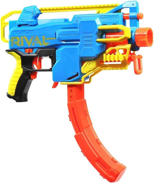 Nerf Rival Challenger MXXIV-1200 Motorized Blaster, Curved 12 Round Magazine, 18 Nerf Rival Accu-Rounds, Gifts for Teens - Image 2