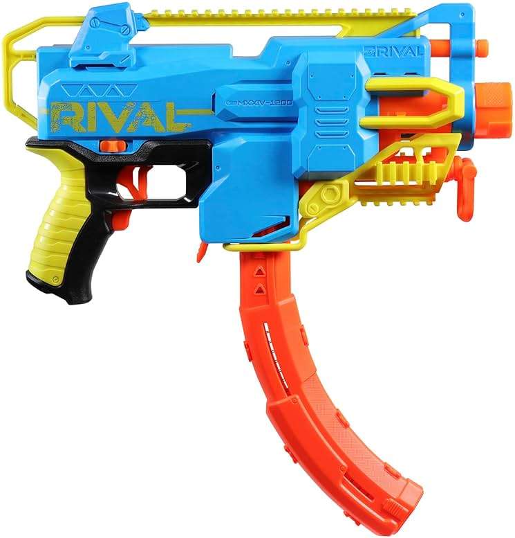 Nerf Rival Challenger MXXIV-1200 Motorized Blaster, Curved 12 Round Magazine, 18 Nerf Rival Accu-Rounds, Gifts for Teens - Image 3