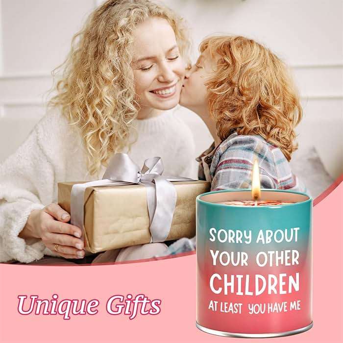 Christmas Birthday Gifts for Mom from Daughter Son Kids, Stocking Stuffers Mothers Day Gifts for Mom, Funny Gift Ideas, Anniversary Mother Presents,9oz Scented Candles - Image 5