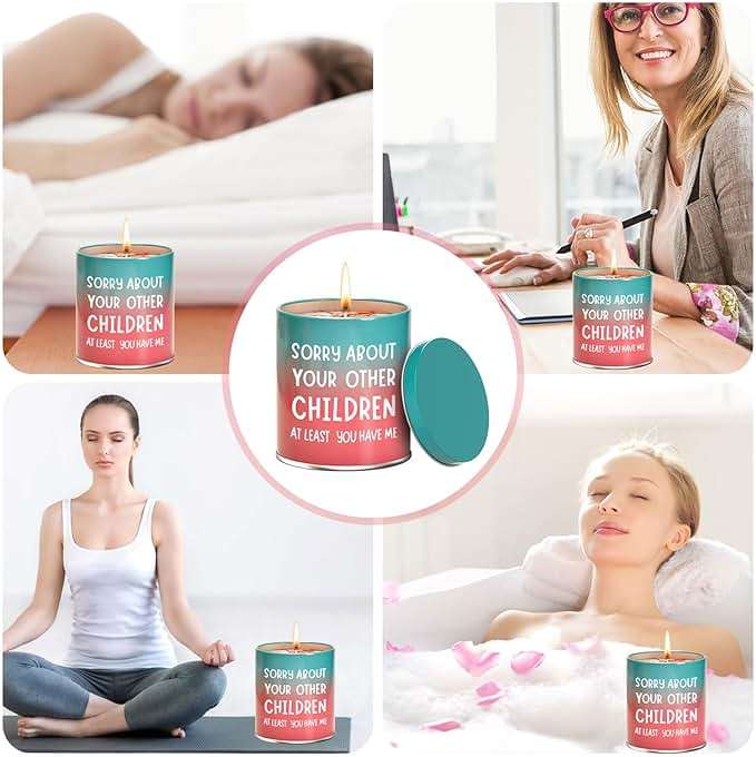 Christmas Birthday Gifts for Mom from Daughter Son Kids, Stocking Stuffers Mothers Day Gifts for Mom, Funny Gift Ideas, Anniversary Mother Presents,9oz Scented Candles - Image 6