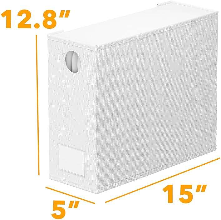 SpaceAid 6 Pack Bed Sheet Organizers and Storage, Foldable Sheet Organizer for Linen Closet, Sheets Set Folder Keeper with Window XL (Queen & King Size) Bedding Container, (White, 6 Pack) - Image 2