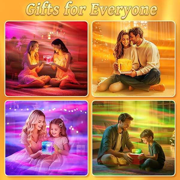 One Fire Teenager Girl Gift Ideas Northern Lights Projector,18 Colors Aurora Light Projector,Dimmable Aurora Projector Mood Lighting for Bedroom Lights,Remote Galaxy Light Projector Purple Lamp - Image 2