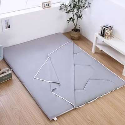 DAZULI Futon Floor Mattress Cover with Zipper 100% Cotton Cover for Traditional Shikibuton Futon Mattress Soft Washable Tatami Mat Protective Cover Dust Cover(Size:100x200 cm/39x79in,Color:B) - Image 1