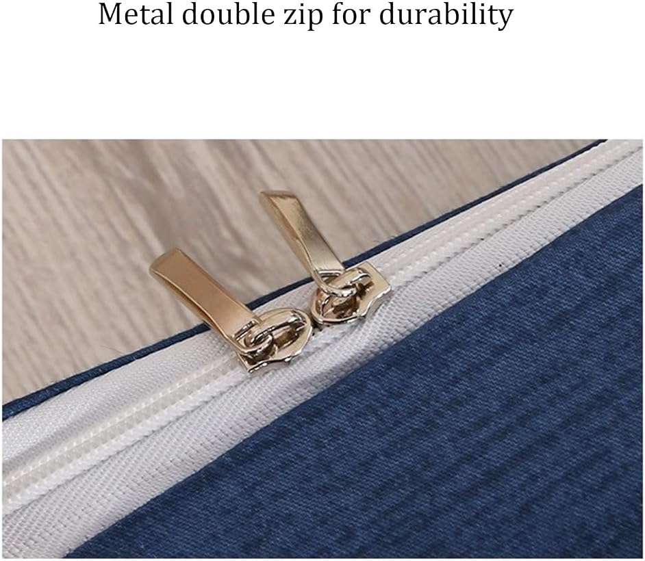 DAZULI Futon Floor Mattress Cover with Zipper 100% Cotton Cover for Traditional Shikibuton Futon Mattress Soft Washable Tatami Mat Protective Cover Dust Cover(Size:100x200 cm/39x79in,Color:B) - Image 3