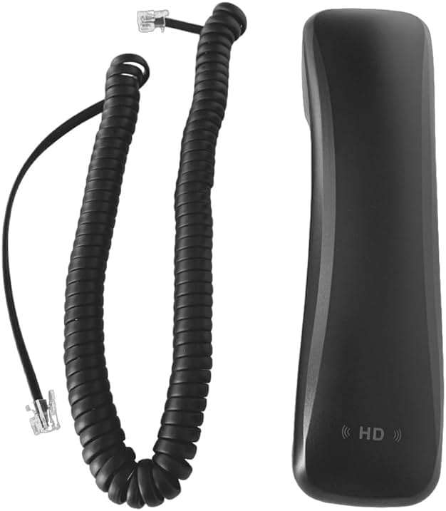 The VoIP Lounge Replacement Handset Receiver with Curly Cord for Grandstream GXP21XX & GXP162X Series IP Phone - Image 2