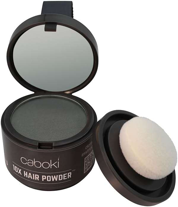 Caboki Root Touch Up Powder: Fill in Thinning Hair, Hairline & Edges, Cover Bald Spots & Gray Hair - TALC-Free, Volumizing Hair Fiber for Men & Women in Salt & Pepper and Dark Shades - Image 1