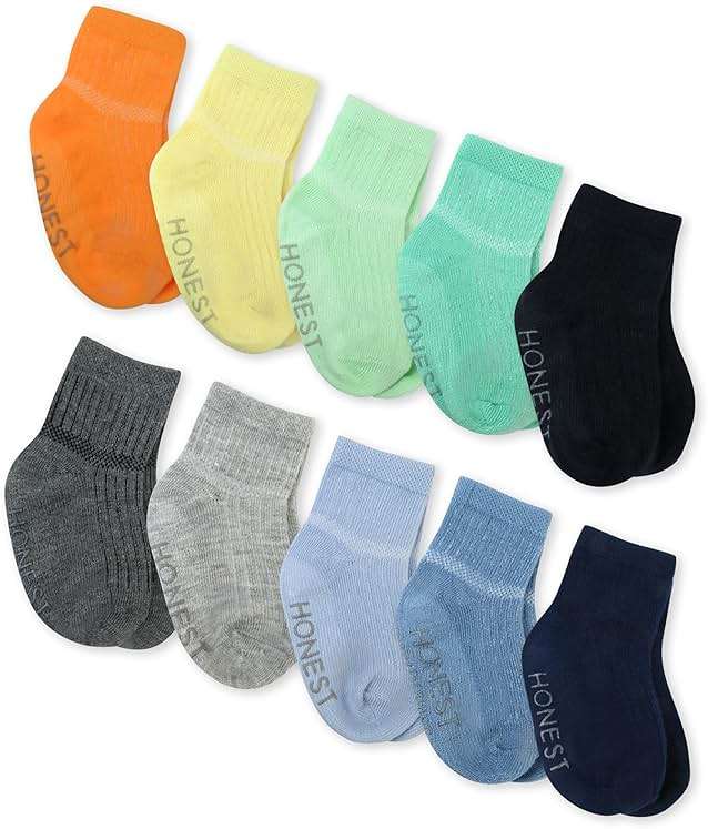 HonestBaby Baby Girls' Cozy Socks (Multipack) - Image 1