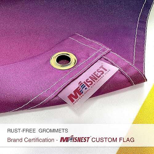 Double Sided Custom Flag 100% Blackout 3X5 FT - Personalized Outdoor Flags Banners - Design Print Your Own Logo/Photo/Picture/Text - Customized Indoor outdoor decoration Gift 3x5 Foot - Image 5