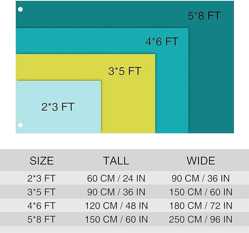 Double Sided Custom Flag 100% Blackout 3X5 FT - Personalized Outdoor Flags Banners - Design Print Your Own Logo/Photo/Picture/Text - Customized Indoor outdoor decoration Gift 3x5 Foot - Image 7