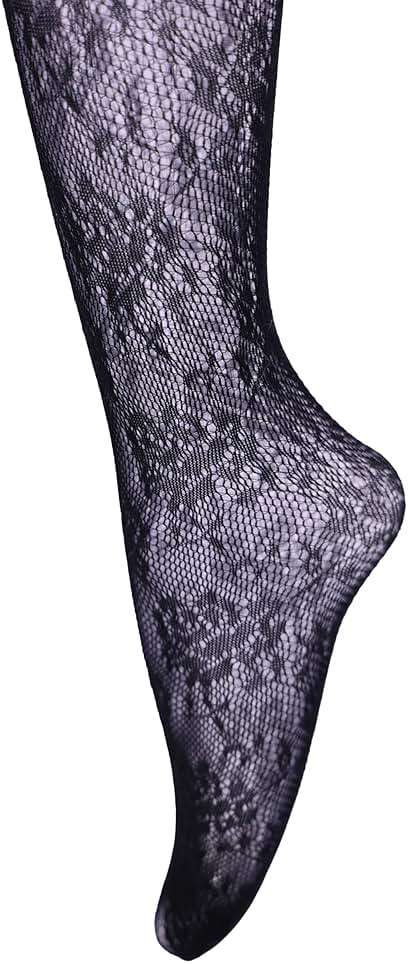 TBFT Guling one pair sexy black or hot pink stockings pantyhose fishnet tights lace leggings for women Christmas rose pattern - Image 6