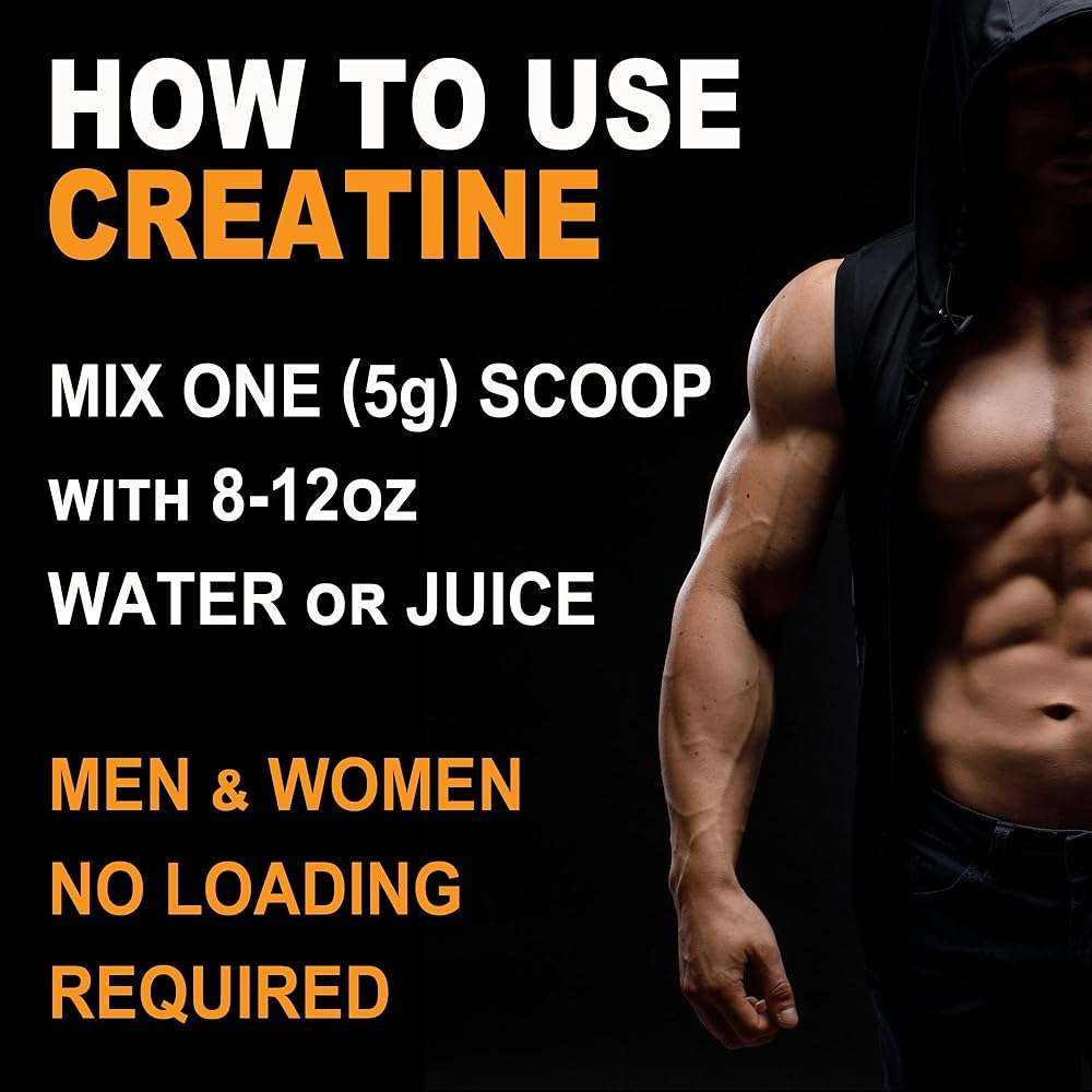 It's Just! - Creatine Monohydrate Powder, Pure Creatine Powder, Made in USA, 3rd Party Lab Tested, 5g Per Serving, Scoop Included, No Fillers, No Added Flavor (Unflavored, 1000g / 200 Servings) - Image 8