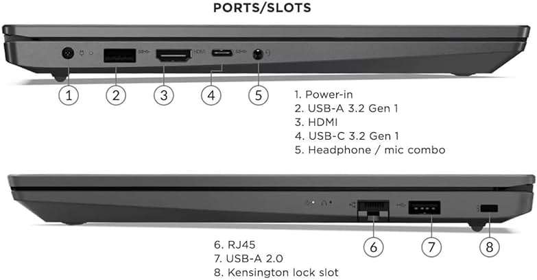 Lenovo V15 Laptop, 15.6" FHD Display, AMD Ryzen 5 5500U Hexa-core Processor (Beat Intel i7-1065G7), 16GB RAM, 512GB SSD, HDMI, RJ45, Numeric Keypad, Wi-Fi, Windows 11 Pro, Black - Image 6