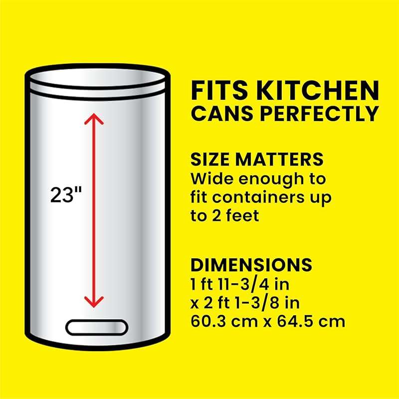 Glad ForceFlex Tall Kitchen Drawstring Trash Bags, 13 Gal, Fragrance Free, 110 Ct (Package May Vary) - Image 7