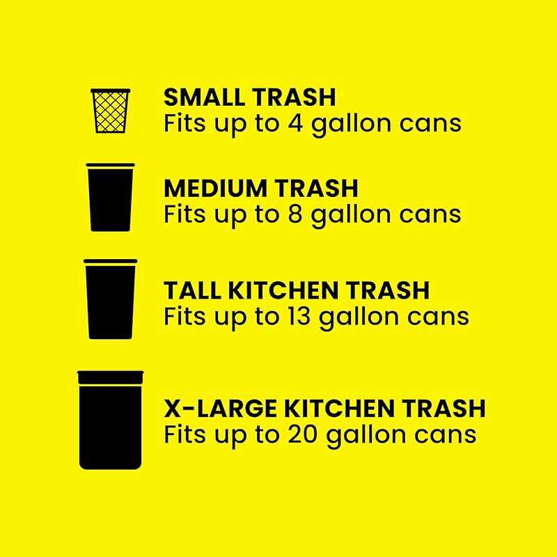 Glad ForceFlex Tall Kitchen Drawstring Trash Bags, 13 Gal, Fragrance Free, 110 Ct (Package May Vary) - Image 8