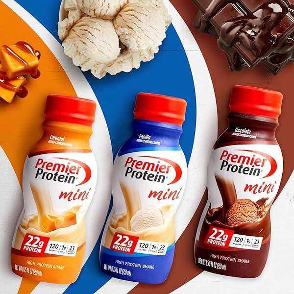 Premier Protein Shake MINIs, Chocolate, 22g Protein, 120 Calories, No Added Sugar, 8.75 fl oz, 12 Pack - Image 5