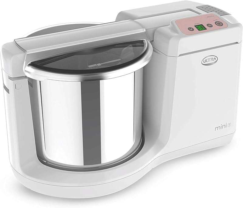 Ultra Mini T Table Top 1.25L Stone Wet Grinder with Atta Kneader & Digital Timer, 110-volt - Image 3