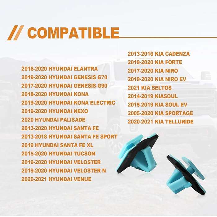 30PCS Blue Rocker Molding Retainer Clip Compatible with Hyundai Kia Elantra Santa Soul Sportage 87756-1F000 - Image 3