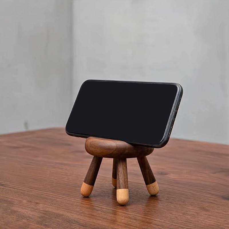 Berkvee Phone Stand, Wood Artistic Bunny Design Phone Holder, Desk Accessories, Smart Phone Dock Fits All Mobile Phone/Tablet - Image 2