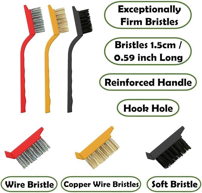 Betanull Crevice Cleaning Brush Set, Multi-Purpose Hard Bristle Brushes for Deep Cleaning Kitchen, Bathroom, Grout, Sink, Cup, Teapot, Bottle, Blender, Corners, Tight Spaces & More - Image 4