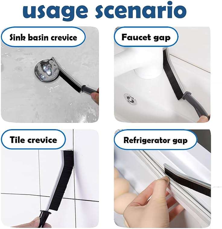 Betanull Crevice Cleaning Brush Set, Multi-Purpose Hard Bristle Brushes for Deep Cleaning Kitchen, Bathroom, Grout, Sink, Cup, Teapot, Bottle, Blender, Corners, Tight Spaces & More - Image 5
