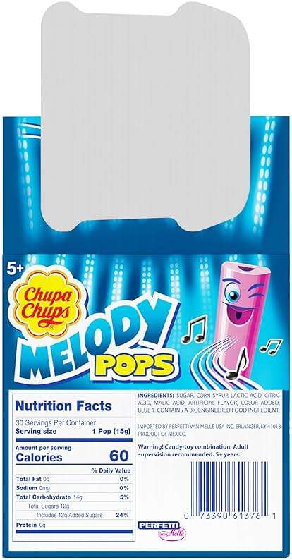Chupa Chups Melody Pops, Assorted Flavors, Whistle Lollipops, Individually Wrapped Candy, 30 count - Image 4