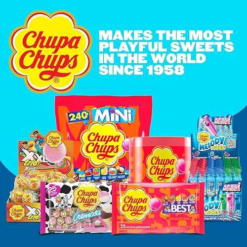 Chupa Chups Melody Pops, Assorted Flavors, Whistle Lollipops, Individually Wrapped Candy, 30 count - Image 9