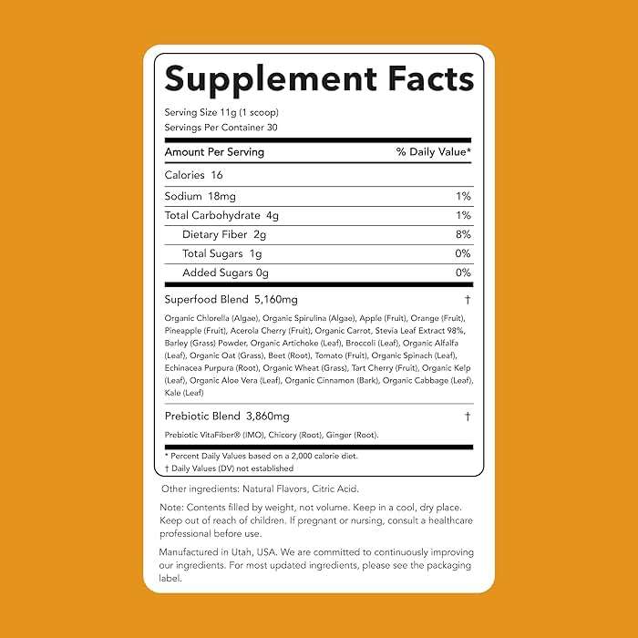 Clean Simple Eats Super Greens Powder, Naturally Flavored Greens Powder with Chlorella, Spirulina, Superfoods & Prebiotic Fiber, No Artificial Ingredients, Gluten Free, Tropical Greens Flavor, 30 Srvg - Image 2