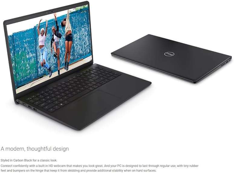 Dell 2023 Inspiron 15 Business Laptop, 15.6" 1920x1080 FHD, 12th Gen Intel i5-1235U 4.4 GHz,16G RAM, 512G SSD, Win 11 Pro, Webcam, Bluetooth, Carbon Black - Image 5
