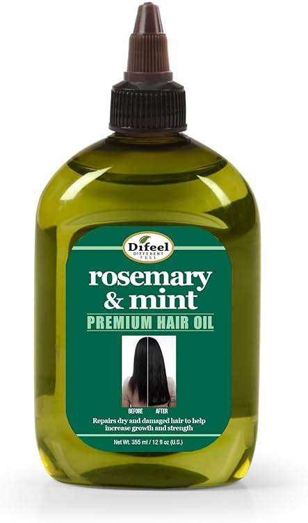 Difeel Rosemary and Mint Premium Hair Oil with Biotin - LARGE 12 oz. - Natural Rosemary Oil for Hair Growth & Biotin - Image 1
