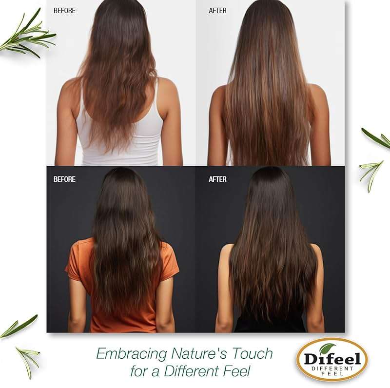 Difeel Rosemary and Mint Premium Hair Oil with Biotin - LARGE 12 oz. - Natural Rosemary Oil for Hair Growth & Biotin - Image 4