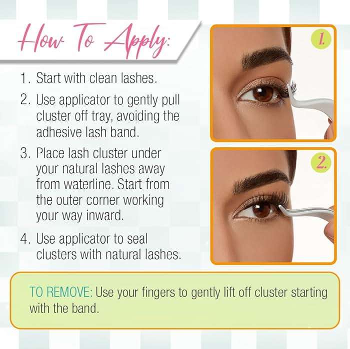 Ardell Winks Press On Eyelash Extensions, Volume - DIY Clusters, 30 Individual Lashes, Natural Look with Applicator, 1 Pack - Image 6