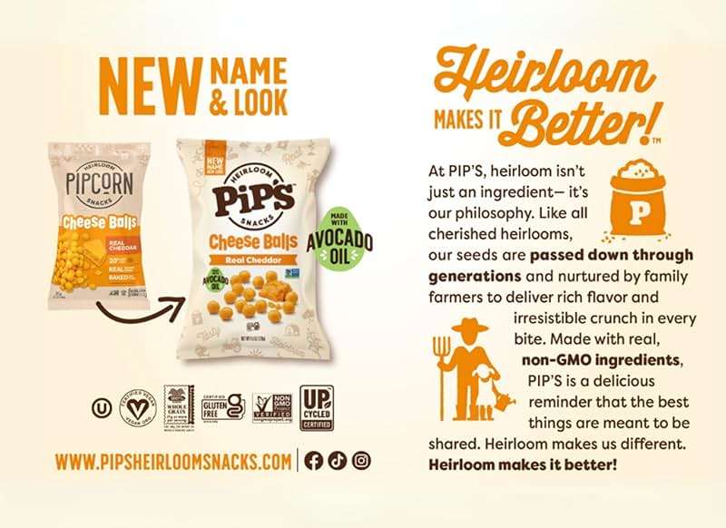 Pip's Heirloom Snack Mini Popcorn Kernels – 44 oz Jar | Non-GMO, Vegan, Gluten Free Snacks, Healthy Unpopped Popcorn - Image 3