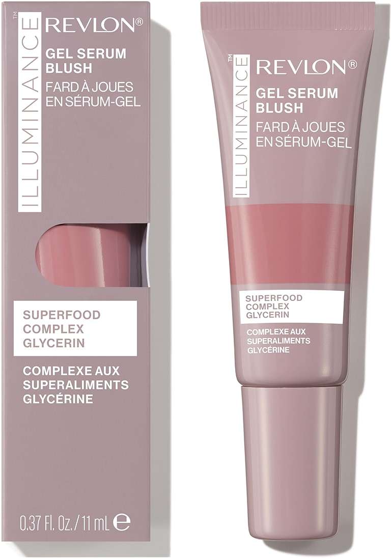 Revlon Illuminance Gel Serum Blush, Visibly Plump Cheeks, Dewy Finish and Hydrates All Day, 110 Enchanting Mauve, 0.37 fl oz. - Image 1