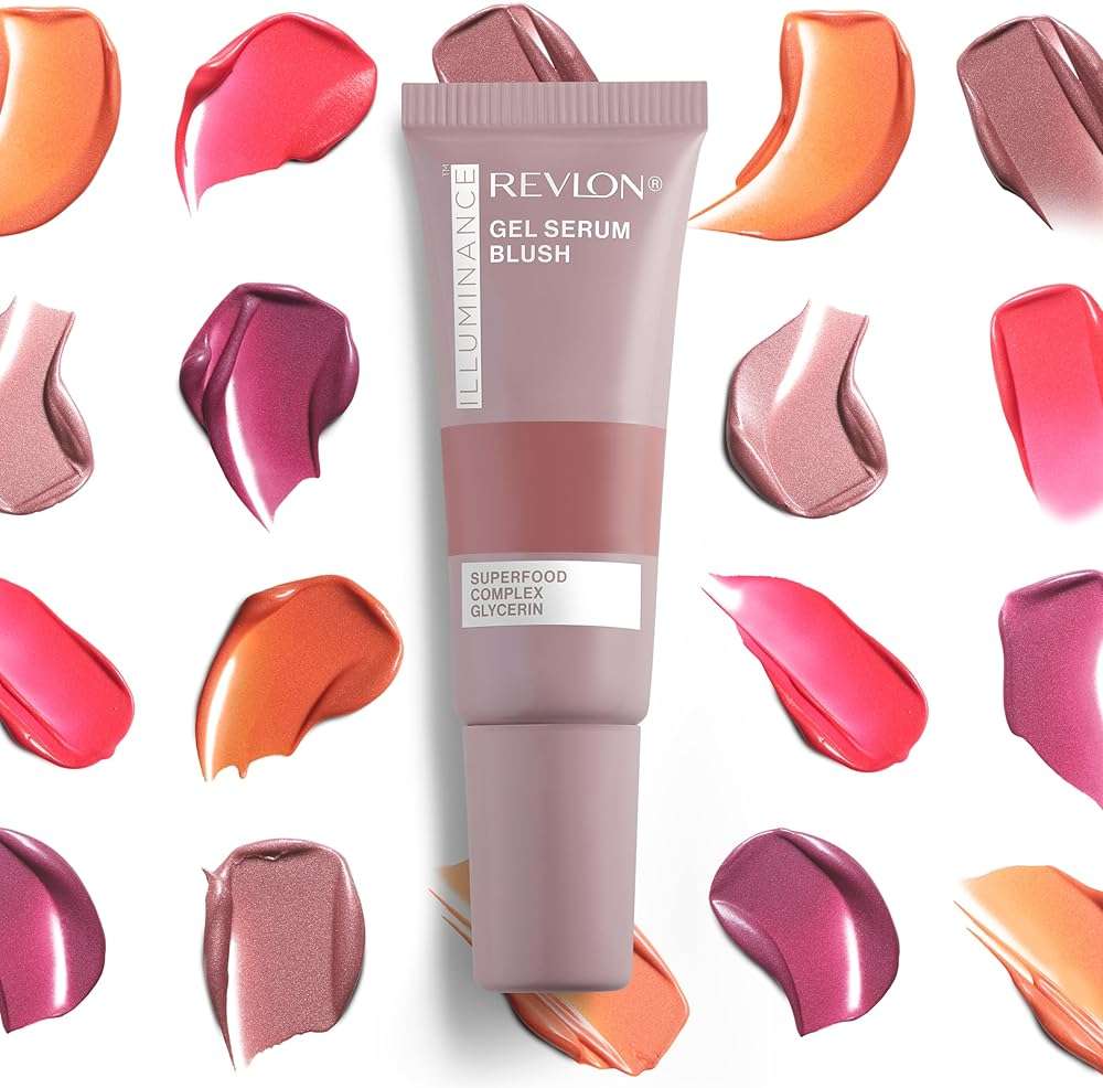 Revlon Illuminance Gel Serum Blush, Visibly Plump Cheeks, Dewy Finish and Hydrates All Day, 110 Enchanting Mauve, 0.37 fl oz. - Image 8