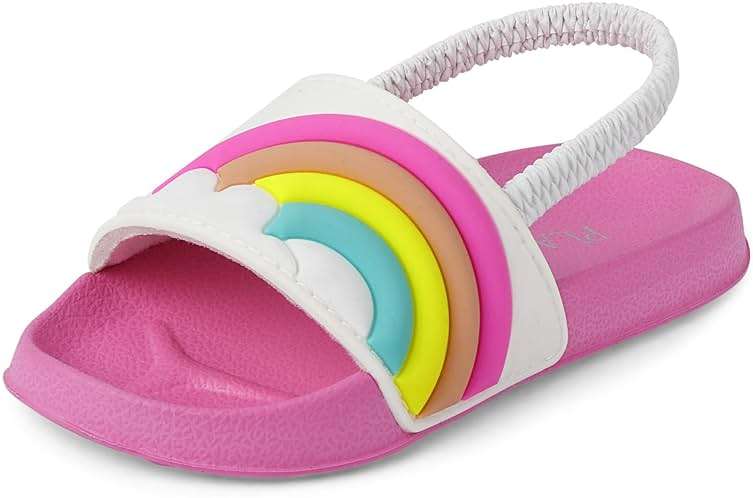 The Children's Place Baby Girls' And Toddler Everyday Slide Sandals With Backstrap - Image 2
