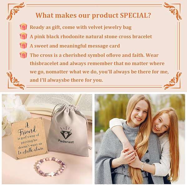 Christian Easter Gifts for Women, Easter Basket Stuffers Religious Cross Bracelet Gifts for Women/Daughter/Friend/Sister/Grandma/Granddaughter/Godmother/Her, Inspirational Birthday Faith Based Jesus Jewelry - Image 5