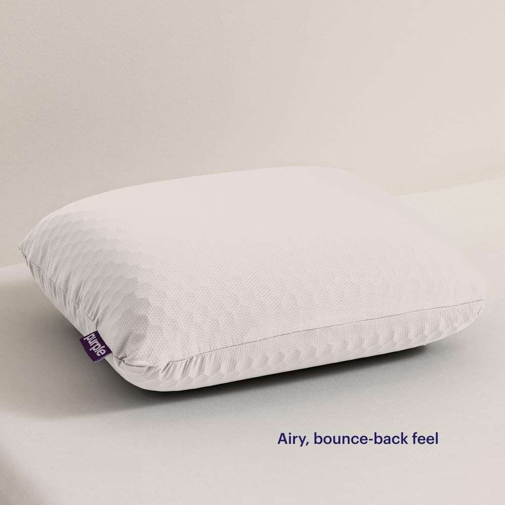 Purple Harmony Anywhere Pillow - Travel/On-the-Go, Hex Grid & Talalay Latex Core - No Pressure Support, Stays Cool, Compact & Lightweight for Easy Travel - Image 7