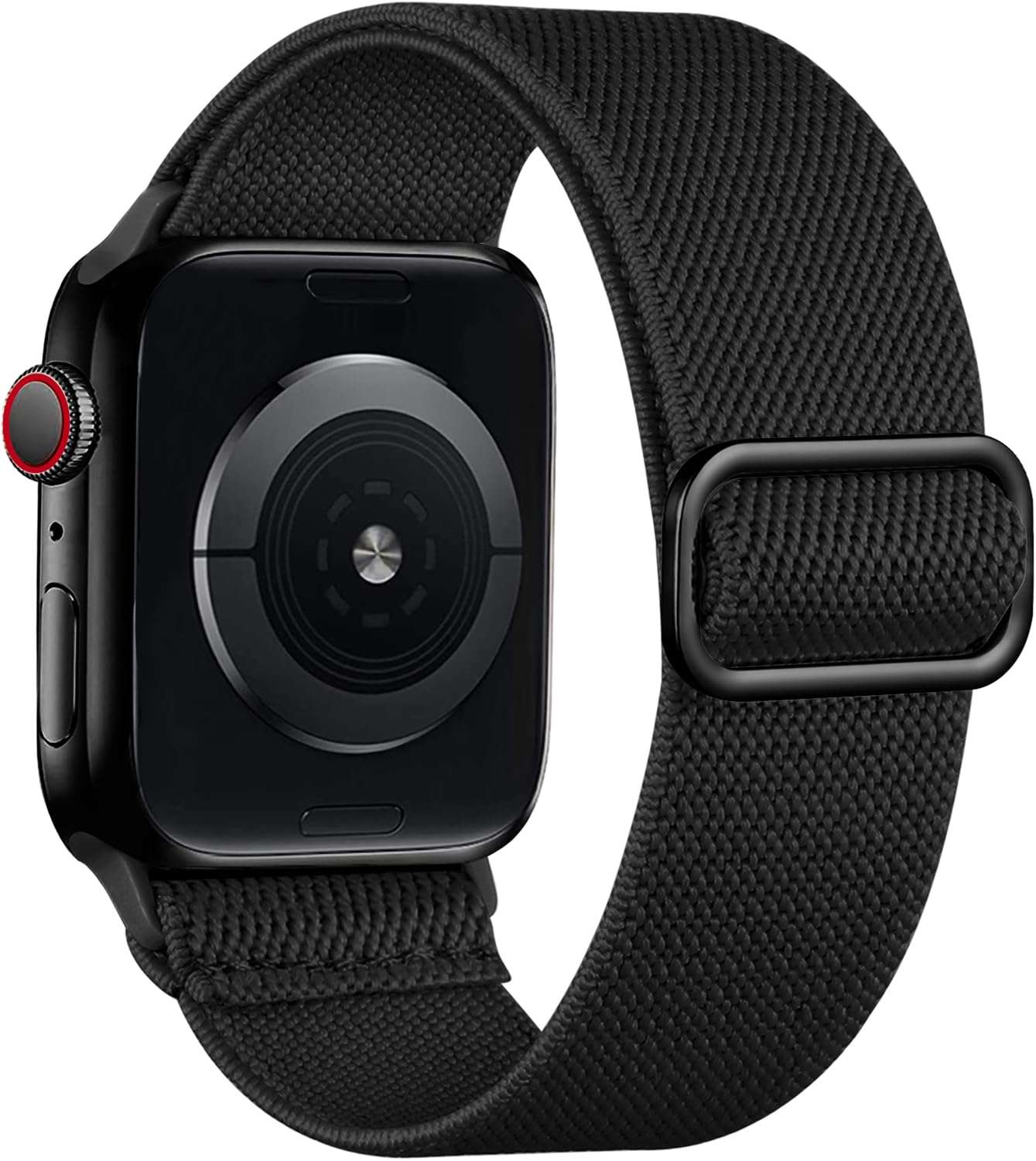 Lerobo Braided Band Compatible with Apple Watch Series 11 10 9 8 7 46mm 45mm 41mm Ultra SE 3 2 1 49mm Series 6 5 4 3 44mm 40mm 38mm 42mm Men iWatch Bands Women Stretchy Nylon Solo Loop Sport Strap - Image 1