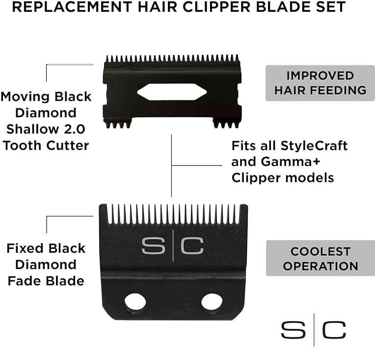 Stylecraft Instinct Professional IN2 Vector Motor Cordless Hair Clipper with Intuitive Torque Control, 3 Modular Lids - Image 5