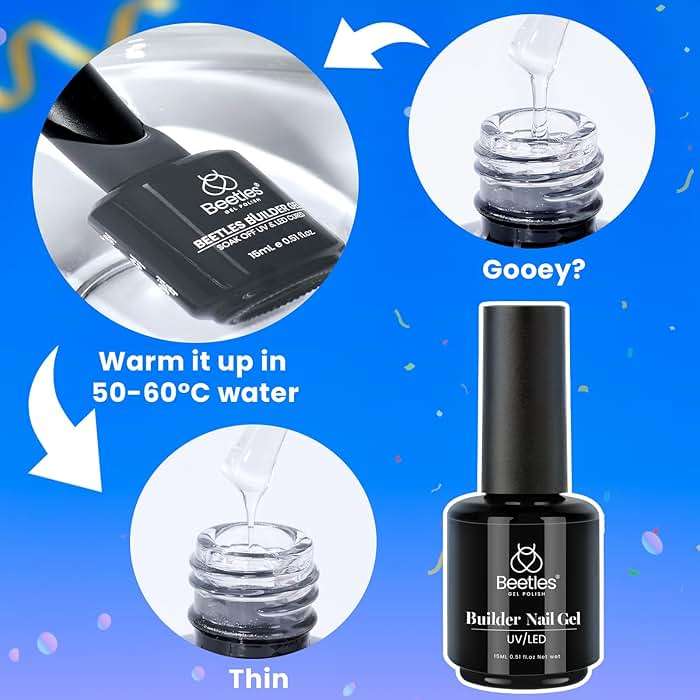 Beetles Builder Gel Set,6 Colors Jelly Clear Pink Nude Building Gel,8 in 1 for Instant Apex Thickening,Strengthening Weak Nails & Extension,Beginners DIY Salon at Home Gifts,UV & LED Lamp Needed - Image 8