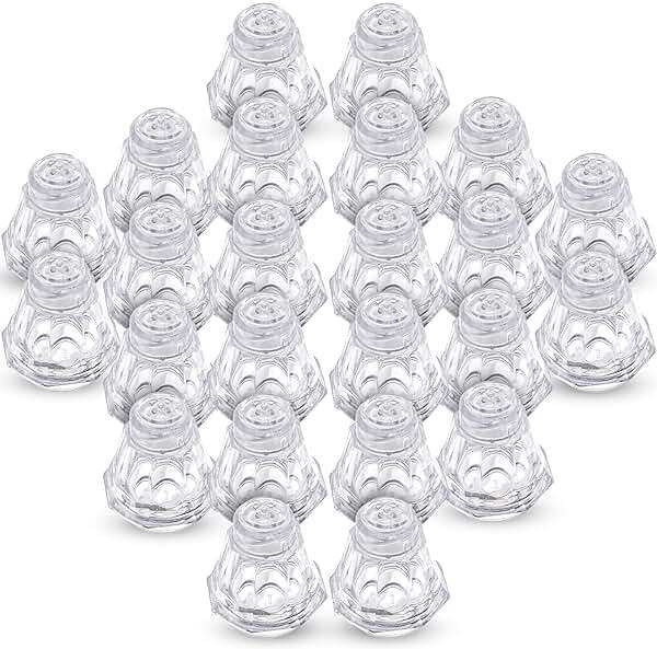 Crafts Central Plastic Mini Salt and Pepper Shakers For Party’s, Restaurants and Wedding’s - 24 Pcs (Clear) - Image 4