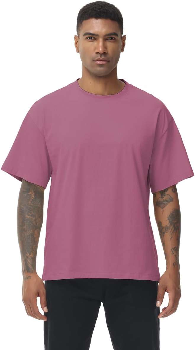 Muscle Killer 1/2pack Mens T Shirt Gym Workout Dry Fit Short Sleeve Athletic Fitness Crew Neck Tee Shirts Casual Loose Fit - Image 2