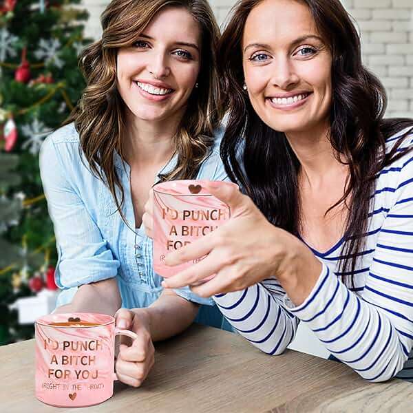Ulrhpc Mothers Day Mom Gifts for Mom Wife from Daughter Son, Birthday Gifts for Women Her Girlfriend Sisters Friends, 12 OZ Funny Coffee Mug, Valentines Galentines Day Christmas Stocking Stuffers - Image 5